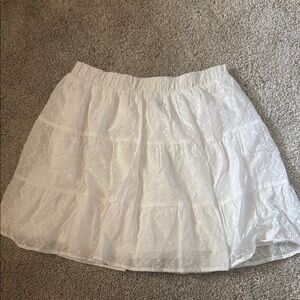 Wild Fable White Lace Mini Skirt